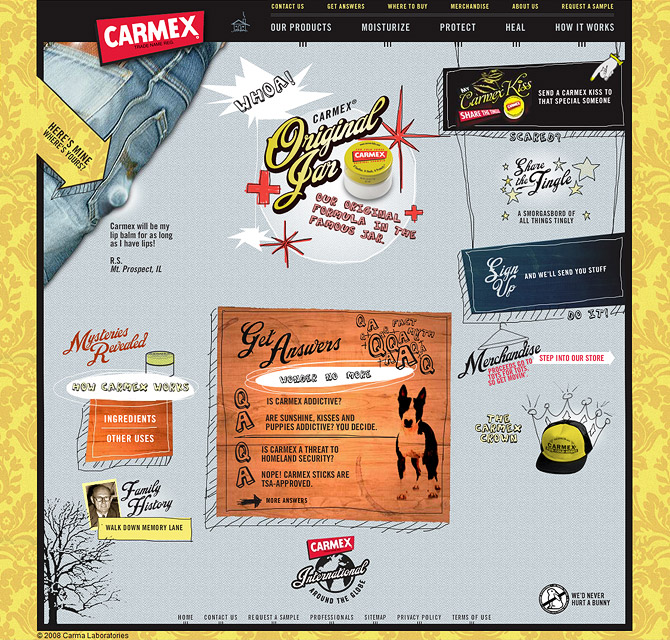 Carmex Website Design